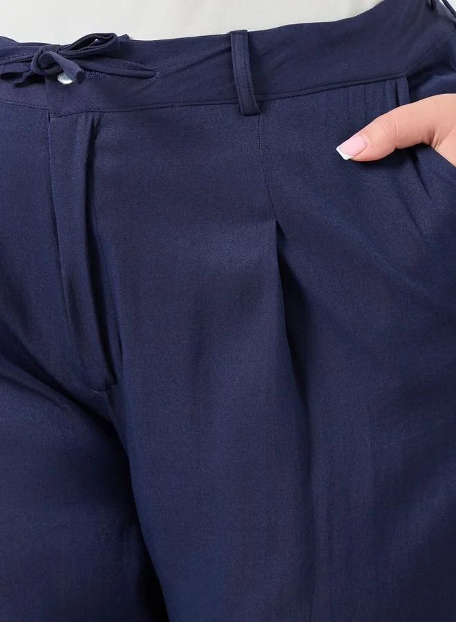 ستايلي بنطال واسع الأرجل بمقاس كبير للنساء